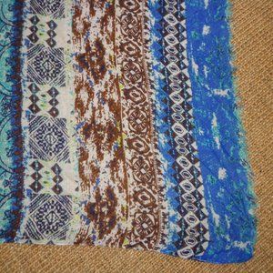 Fringed Sarong Shawl Wrap Skirt Colorful